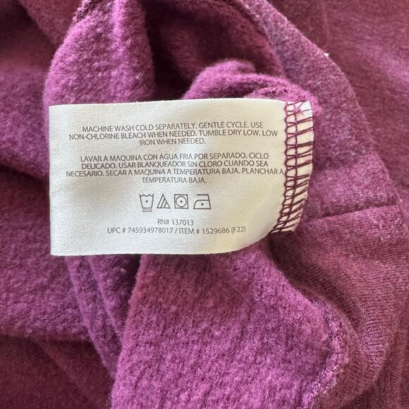 Orvis Womens Purple Sweatshirt L Long Sleeve Crewneck Soft & Stretchy - Picture 6 of 8